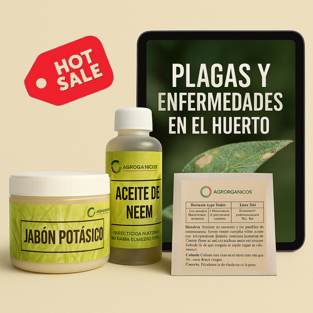 🔥 Aceite de Neem + Jabón Potásico + 10 Sobres de semillas + Ebook GRATIS 🔥
