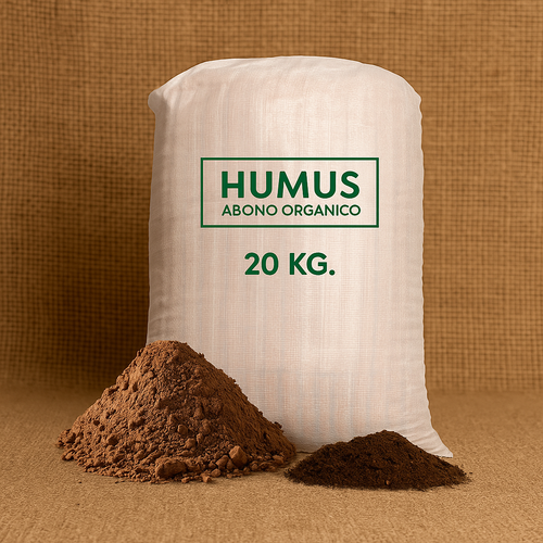 Humus de Lombriz de 20 kgs. Abono Orgánico para Plantas