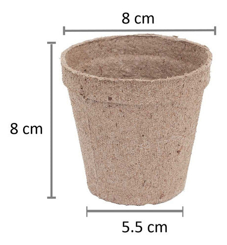 100 Macetas biodegradables