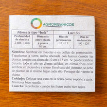 Cargar imagen en el visor de la galería, Especificaciones de la Semilla de Tomate Rojo